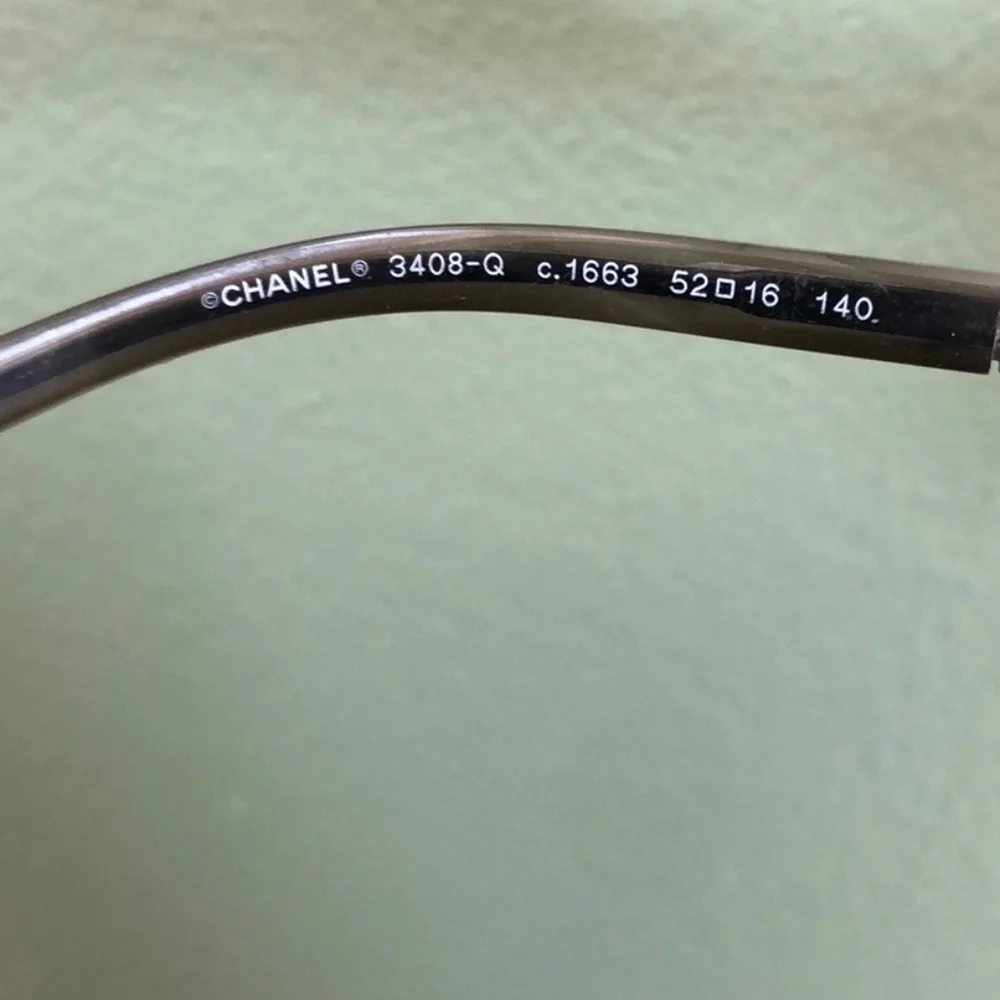 Chanel Pantos Prescription Eyeglasses Made In Italy 3408-Q with Case